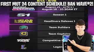 ANOTHER MADDEN 24 BAN WAVE! THE FIRST MADDEN 24 CONTENT SCHEDULE!