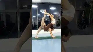 AcroYoga Partner Flow | Strength, Flexibility & Fun #yogawithumang #acroyoga #shorts