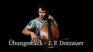 &Uuml;bungsst&uuml;ck by J. F. Dotzauer - for solo cello (Etude no. 33 - allegro non troppo)