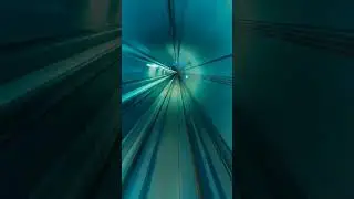 🚄💙 Racing through the blue vibes of metro tunnel 🌌 #CityRush #FastTracks #trendingshorts #urbanvibes