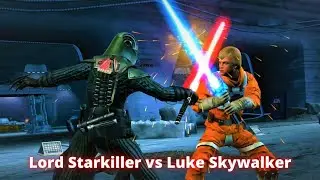 Star Wars Movie Duels: The Force Unleashed Lord Starkiller vs Luke Skywalker