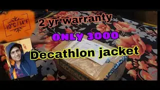 Decathlon winter jacket unboxing || two year warranty || best jacket under 3k #unboxing #decathlon