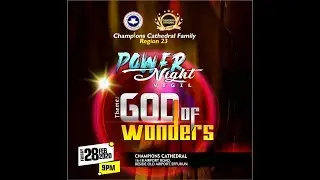 Rccg Champions Cathedral-28/02/2020. Power Night Theme: God Of Wonders. Live