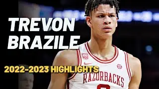 High-flying sophomore forward Trevon Brazile Arkansas Razorbacks 2022 2023 Highlights