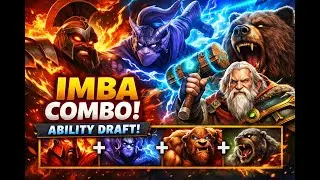 Imba Combo! 🔥 Mars ⚔️ Riki ⚡ ES 🌊 Lone Druid 🐻 | Ability Draft
