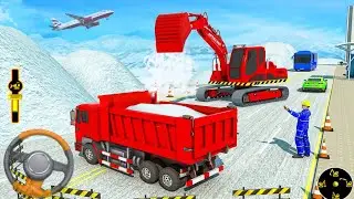 Clear The Snow From Roads | Grand Snow Excavator Simulator Road Construction | Android Game Play