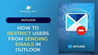 How to Restrict Users from Sending Emails in Outlook ⛔️ ✉️