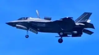 [小松基地] STOVL機能を使用して着陸するアメリカ海兵隊のF-35 VMFA-214 その1