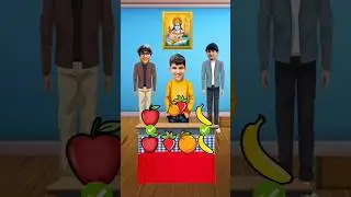 The Ultimate Fruit Matching Battle! 🍎🍌🍓🍊#souravjoshivlogs
