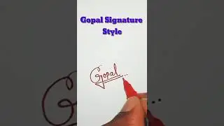 Gopal Signature Style / Beautiful ✍️ / G Signature Style #shorts #viral #trending #signature