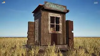 3D Game Asset | Old Tobacco Kiosk | PBR Workflow | JIDA Kanpur | 2025