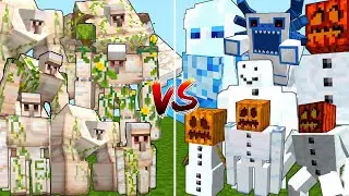 All Mutant Iron Golems vs All Mutant Snow Golems | Minecraft Mob Battle