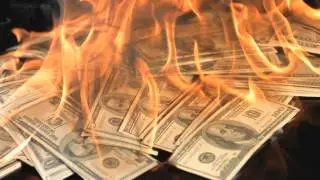 Free Slow Motion Footage: Burning Money