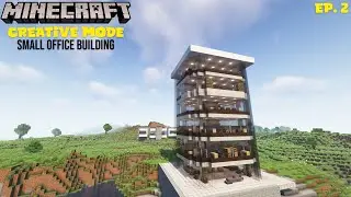 How to Build a Small Modern Office Building in Minecraft
