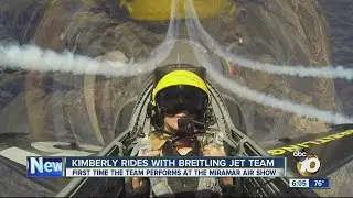 Kimberly Hunt flies with Breitling Jet Team