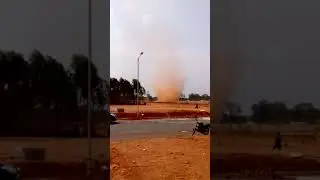 A  #tornado  like dust storm in #bangalore