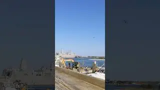 USS Mesa Verde LPD - 19, Departing Morehead City North Carolina