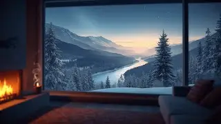 Comforting Winter Piano & Strings for Fireside Calm - Gentle Instrumentals for Focus, Rest & Sleep