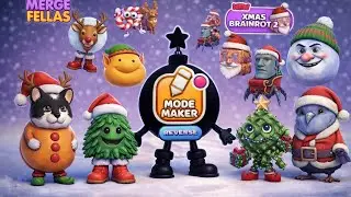 Merge Fellas italian Xmas Brainrot 2 Reverse Maker Mode Gameplay - NEW MODE | Reaching Max Level 