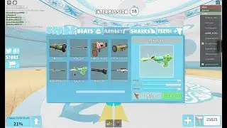 Comparison: Raygun vs Minigun vs Squid Sniper roblox sharkbite