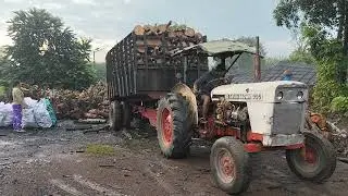 máy cày David Brown 995 ben củi xà cừ trong lò than quá gọn gàng 