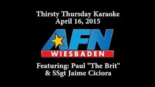Thirsty Thursday Karaoke The Brit and Jaime Apr 16