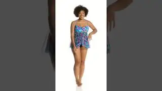 Profile by Gottex Plus Size Serendipity Bandeau Flyaway One Piece Swimsuit | SwimOutlet.com