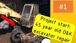 Repairing a old O&K MH 4 excavator, will it run again? Subscribe!