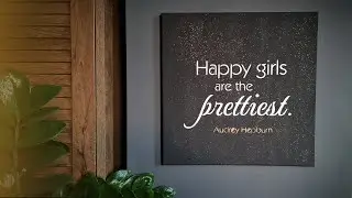 Textured Canvas Wall Art | Stencil & Modeling Paste DIY