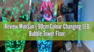 Review MiniSun | 90cm Colour Changing LED Bubble Tower Floor | Mood Lights, Home D&eacute;cor & Improvement