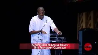 Mamadou Samba at celebration of decade of service