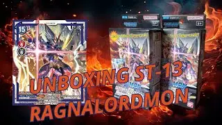 A ESPADA E O ESCUDO DEFINITIVOS! Unboxing ST-13 Ragnalordmon! || Digimon Card Game