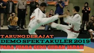 Demonstrasi Tarung Derajat TerSpektakuler Para Juara Seni Gerak Jawa Barat