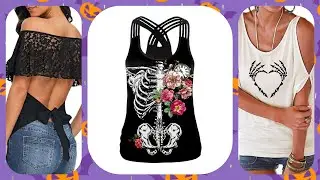 HOT Summer Tanks & Tops HALLOWEEN Style!