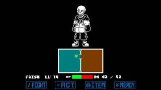 TS!Underswap Papyrus battle, 1st phase beaten