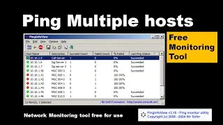 Ping Info View v3.15 - Ping monitor utility | Network Monitoring Tool | Totally free for use