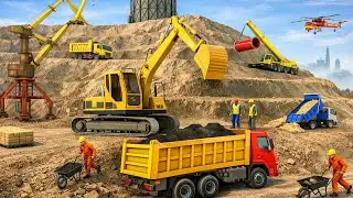 City Construction Games &ndash; JCB 🚧 | City Road Builder & Heavy Machine Simulator 3D