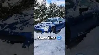 My Brz tS is playing in the snow