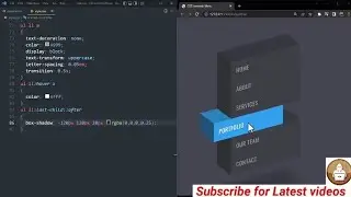 CSS Isometric Menu Magic Hover Animation Effects CSS 3D Menu | css magic hover animation navigation