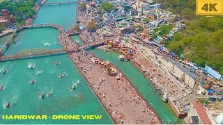 Haridwar Ganga Drone View in 4K Ultra HD | DJI Mini 3 Pro