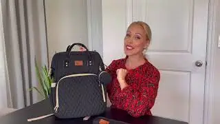 ROSEGIN Diaper Bag Backpack with Changing Pad and Pacifier Case