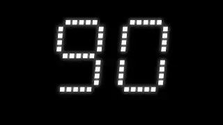 90 seconds Countdown Timer | LED Glow | White on Black