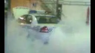 Australian Cop Car Doing a Burnout