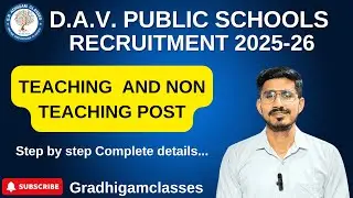 DAV Staff Recruitment 2026-27 | How to Apply for Teaching & Non-Teaching Posts #teaching #teacher 