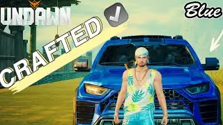 I craft blue 808 car in undawn mobile  finally #undawn #undawngame
