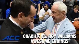Coach K vs. Roy Williams: Awesome Endings Of the Hall Of Fame Matchup