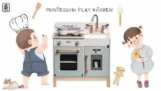 ROBUD Wooden Kids Play Kitchen - Montessori WCF27