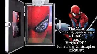 The Case Amazing Spider-man #1 trade and Virgin C2E2 John Tyler Christopher Exclusive
