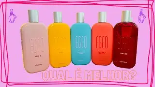 Mostrei todos meus EGEOS do Oboticário - QUAL É MELHOR??