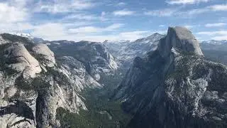 From Glacier Point - Nevada Falls, Vernal Falls, Half Dome, Upper and Lower Yosemite Falls